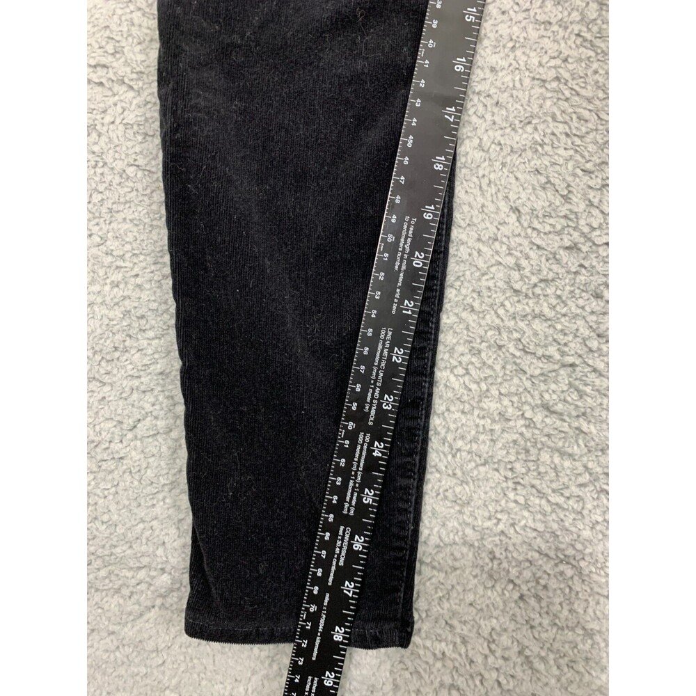 GAP 1969 28R True Skinny Black Denim Velour Jean Pants Stretch Skinny 2017 - Picture 12 of 14